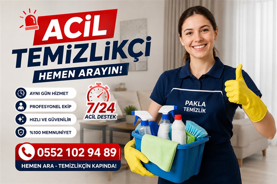 acil temizlikçi hizmeti